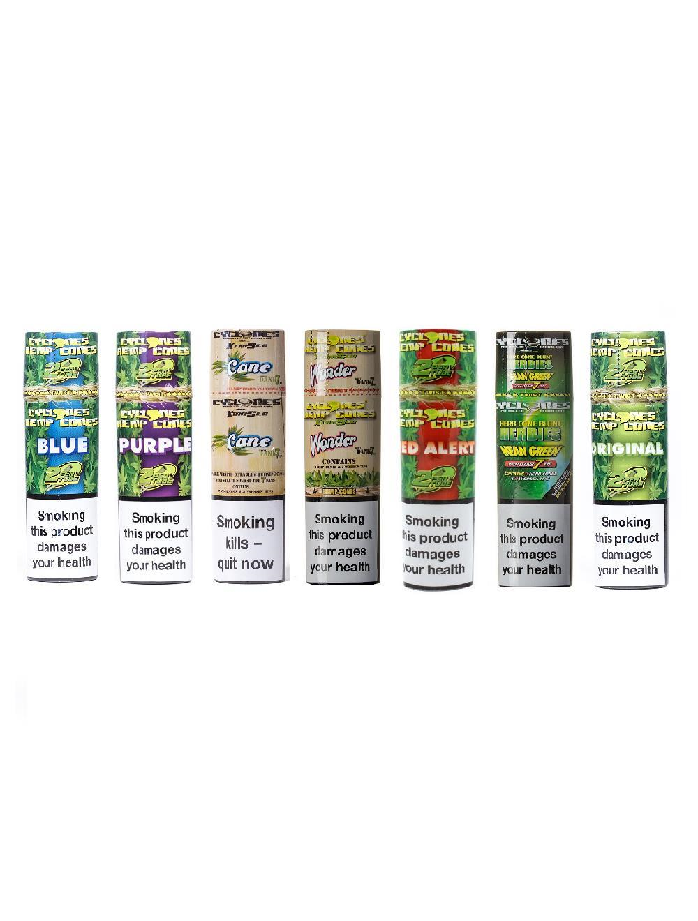 Cyclones Extra Slow Hemp Blunt Cone Wraps